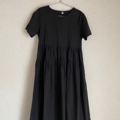 ★お値下500円→300円夏の黒ワンピース２枚セット☆ジャージー...