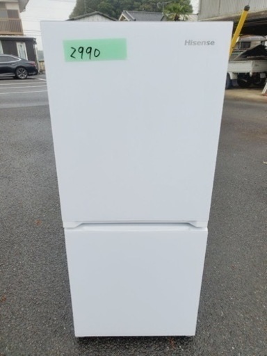 ①✨2018年製✨2990番 Hisense✨2ドア冷凍冷蔵庫✨HR-G13A-W‼️