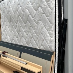 美品！ニトリ◇ワイドクイーンベッド◇縦開き跳ね上げ収納◇幅171cm