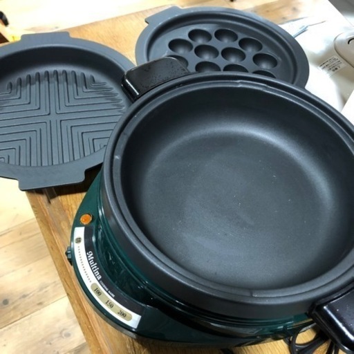 未使用品　蓋なし　グリルパン　3点セット　深型鍋　焼肉プレート　たこ焼きプレート　おすすめ　お買得　現品限り