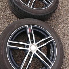 ☆人気サイズ【2017年製】225/50/18 夏タイヤ、アルミホイール 4本セット
