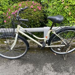 自転車　No.128　ギア6速　シティサイクル　26インチ　〖リ...