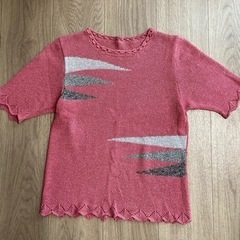 手編み　セーター　ニット　シャツ　Tシャツ