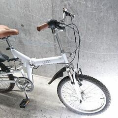 折りたたみ自転車中古 アウディ 外装6段変速 サスペンション付き