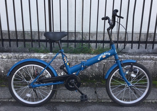 ＜新品同様＞あさひ・ミモレット・20インチ 折り畳み自転車・現行品定価18,000円・洗車済ぴかぴか！不要自転車無料引取りあり