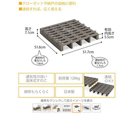 【決まりました】すのこ　ベッド下　日本製　湿気　シングル