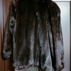 ミンク　毛皮のコート　本物