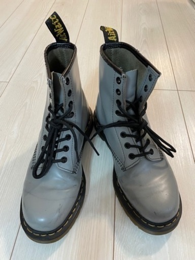 ドクターマーチン Dr.Martens 8ホール UK4 グレー