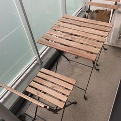 [受け渡し予定済み]IKEA テーブル　椅子　2脚　TÄRNÖ ...