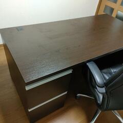値下げしました!　社長机＆イスセット5/8まで