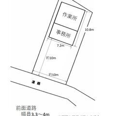 佐野市中町　貸作業所兼事務所　月４．４万円　駐車４台以上