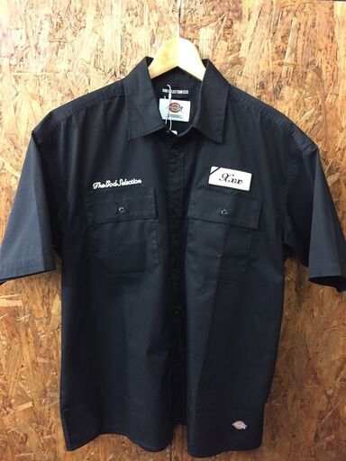 ※販売済【098】GOD SELECTION XXX × Dickies ゴッドセレクション × ディッキーズ 半袖ワークシャツ Mサイズ