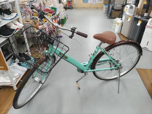 J086　普通自転車 Curen LEDオートライト 27インチ  6段変速