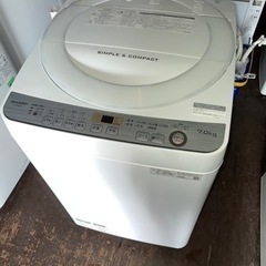 No.1416 SHARP 7kg洗濯機　2019年製　🚚近隣配...