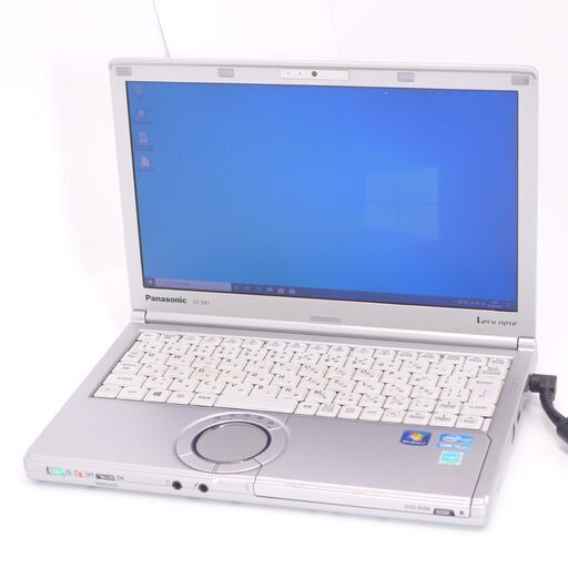 中古良品 日本製 ノートパソコン Panasonic CF-SX1GDKYS 第2世代Core i5 4GB DVD-R 無線 WiFi Bluetooth カメラ Windows10 Office