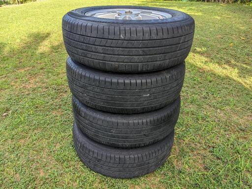 タイヤ、ホイール 美品 15インチ タイヤ DUNLOP LE MANSⅤ 195 65R15 