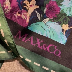 【ネット決済・配送可】【Max&Co.】シルクスカーフ