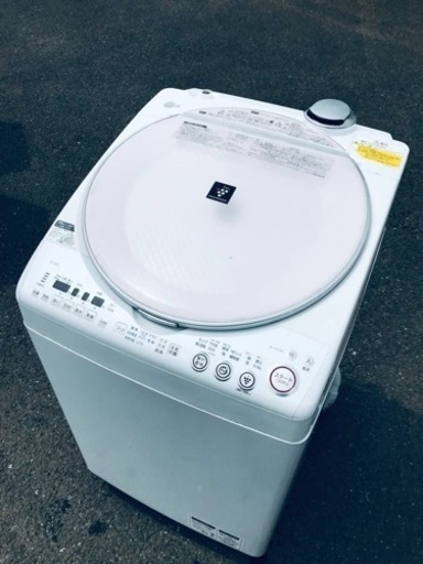①ET33番⭐️8.0kg⭐️SHARP電気洗濯乾燥機⭐️