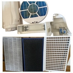 2019年製 シャープ 加湿 空気清浄機 プラズマクラスター 7000 スタンダード 13畳 / 空気清浄 23畳 ホワイト KC-H50-W(0420c)