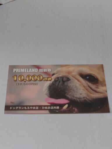 PRIMELAND ドッグランひぬま涸沼 もろやま 回数券 未使用