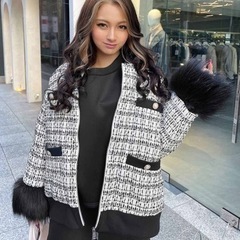 レディー ツイードブルゾン