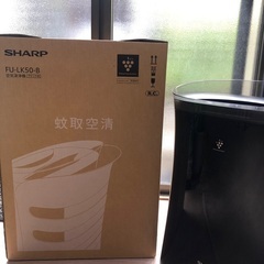 中古　空気清浄機 シャープ FU-LK50-B 蚊取空清 ブラック