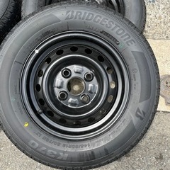 値下げしました！！20000円から熊本発★新品タイヤ4本セット　ホイル付き　Bridge Stone ブリジストーン　145/80R12  K370 