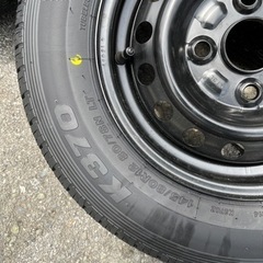 値下げしました！！20000円から熊本発★新品タイヤ4本セット　ホイル付き　Bridge Stone ブリジストーン　145/80R12  K370 
