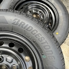 値下げしました！！20000円から熊本発★新品タイヤ4本セット　ホイル付き　Bridge Stone ブリジストーン　145/80R12  K370 