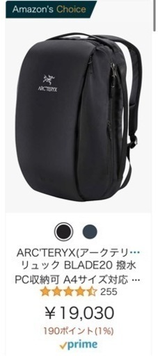 ARCTERYX アークテリクス バッグ リュック BLADE20 撥水 PC収納可 A4サイズ対応 ブレード20