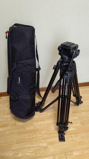 Manfrotto 525MVB 501HDV 雲台 三脚　ケース 中古