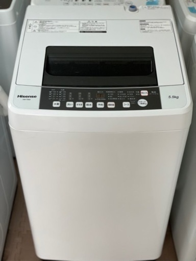 送料・設置込み　洗濯機　5.5kg Hisense 2017年
