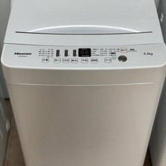 送料・設置込み　洗濯機　5.5kg Hisense 2020年製