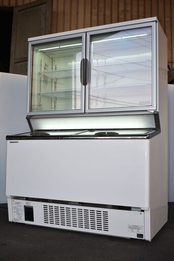 【ヤ取終了5/2】≪y271≫美品 動OK パナソニック 冷凍 ショーケース SCR-D120NB 上162L/下223L 2015年 業務用/店舗/食品 40416-05