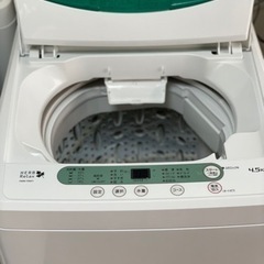 送料・設置込み　洗濯機　4.5kg ヤマダ　2014年
