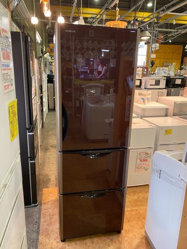 【愛品館市原店】日立 2017年製 375L 3ドア冷蔵庫 R-S3800GV（XT）