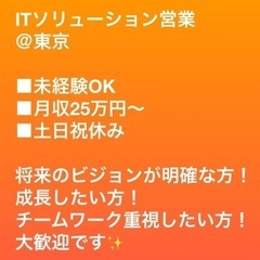 ITソリューション営業　未経験可