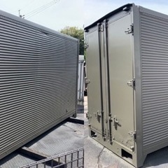 No.506 アルミバン 2t 車 ワイド ロング アルミ箱 バイク倉庫