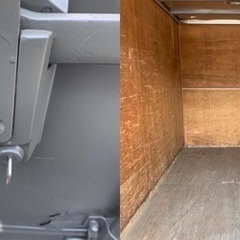 No.611 アルミバン 2ｔ 車 アルミ 箱 バイク 倉庫 トラック コンテナ 米 保管庫 物置 DIY