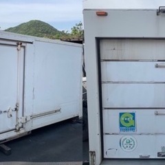 No.609 保冷バン 2ｔ 車  アルミ 箱 バイク 倉庫 トラック コンテナ 米 保管庫 物置 DIY