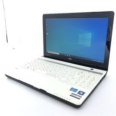 【ネット決済・配送可】新品SSD 中古良品 ホワイト ノートパソ...