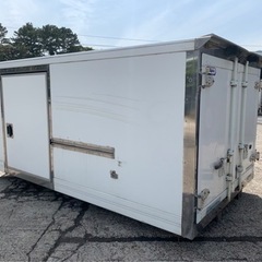 No.607 保冷バン 2ｔ 車 アルミ 箱 バイク 倉庫 トラック コンテナ 米 保管庫 物置 DIY