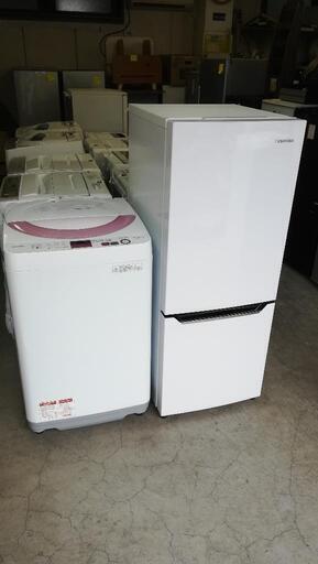 セット434⭐配送と設置は無料サービス⭐ハイセンス冷蔵庫150L＋シャープ洗濯機６kg