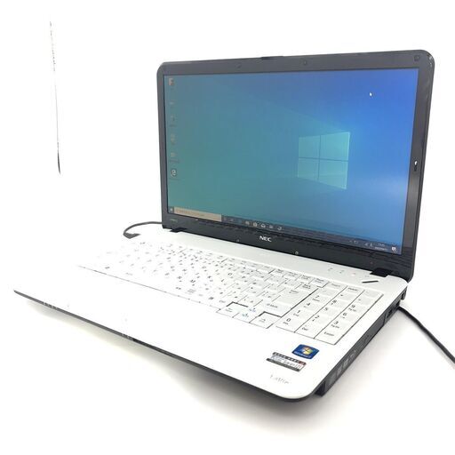 中古良品 ホワイト色 ノートパソコン 新品高速SSD 15.6型 NEC PC-LS150CS6W Core i5 4GB Blu-ray 無線LAN Wi-Fi Windows10 Office