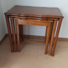 英国 イギリス アンティーク オーク ネストテーブル