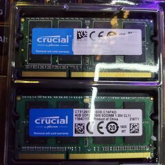 【ネット決済・配送可】crusial 低電圧 DDR3 1.35...