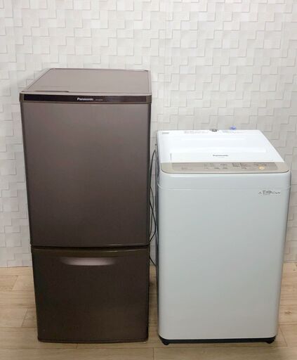 大人気Panasonic製お洒落なブラウン冷蔵庫＆洗濯機セット☆大阪神戸