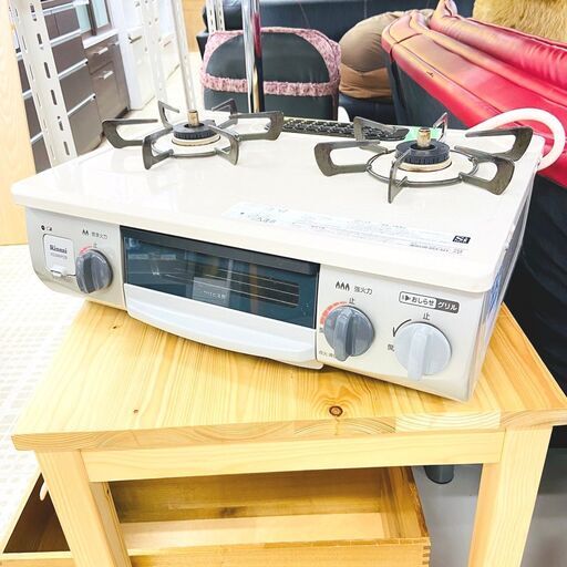 1/21【ジモティ特別価格】RINNAI/リンナイ ガスコンロ KG34NPCBR 都市ガス 2020年製