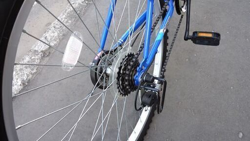 その他 26インチ 自転車 子供用 6段変速 カギ付 ブルー CYBER GIMMICK 