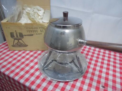★日本製　ステンレスミルクパン　取っ手取り外し可　アウトドア　キャンプ飯　ベランダキャンプ　FONDUE SET★
